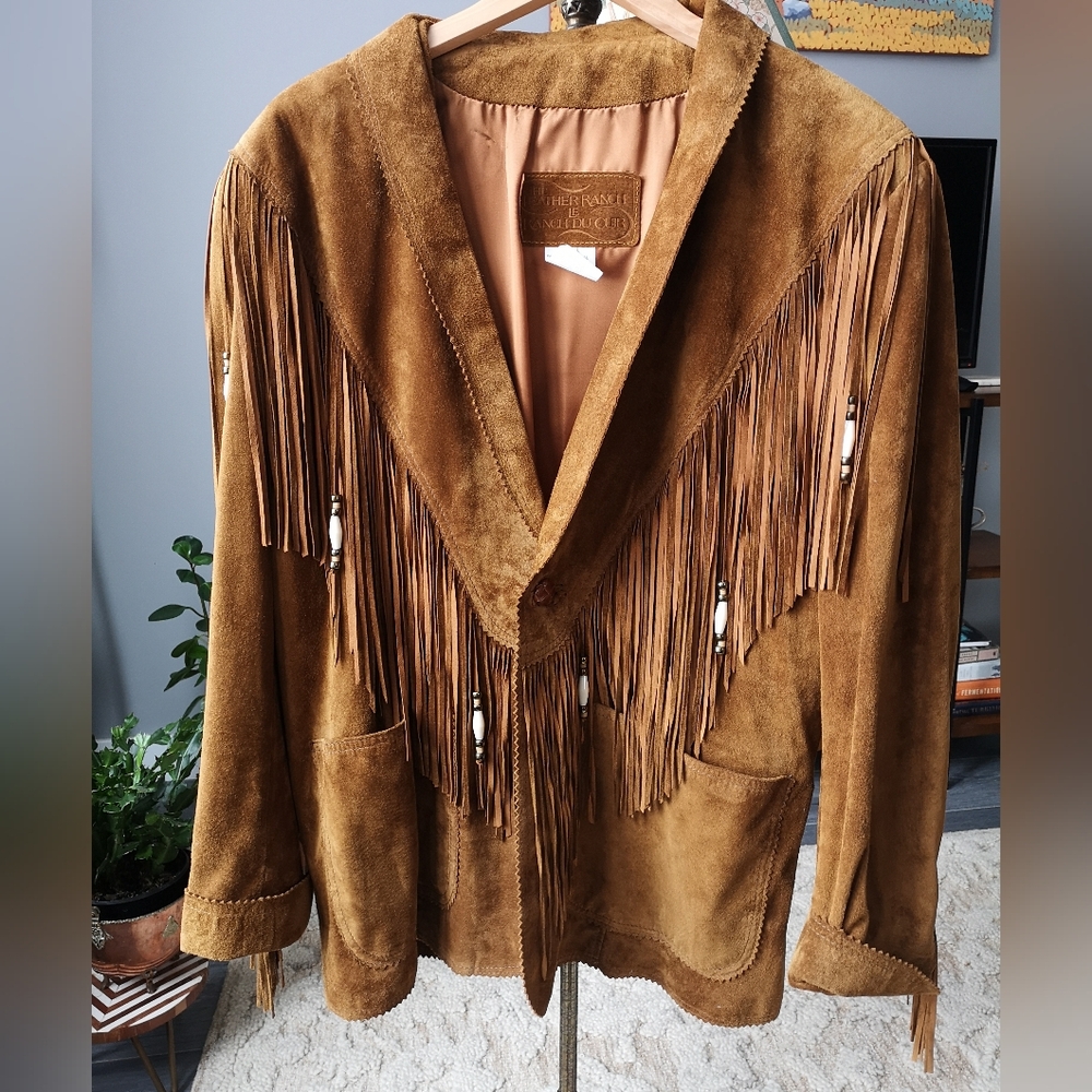 Leather Fringe Jacket